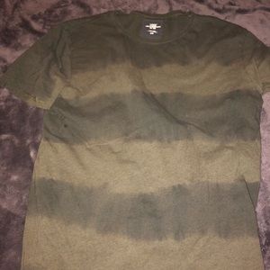 H&M Olive Stripped Shirt